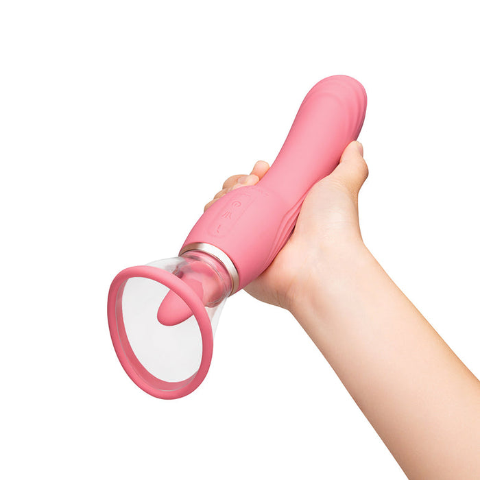 Lick Double Ended Tongue, Suction, and G-Spot Vibrator