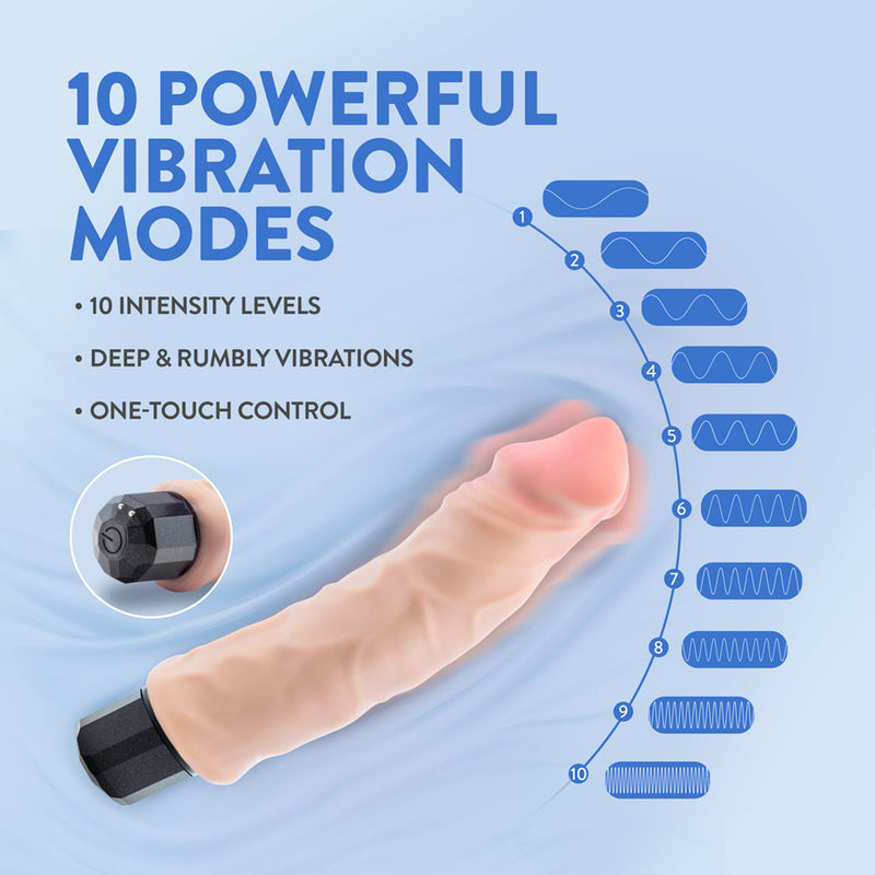 Big Easy 9 Inch Thick Veiny Realistic Vibrating Dildo