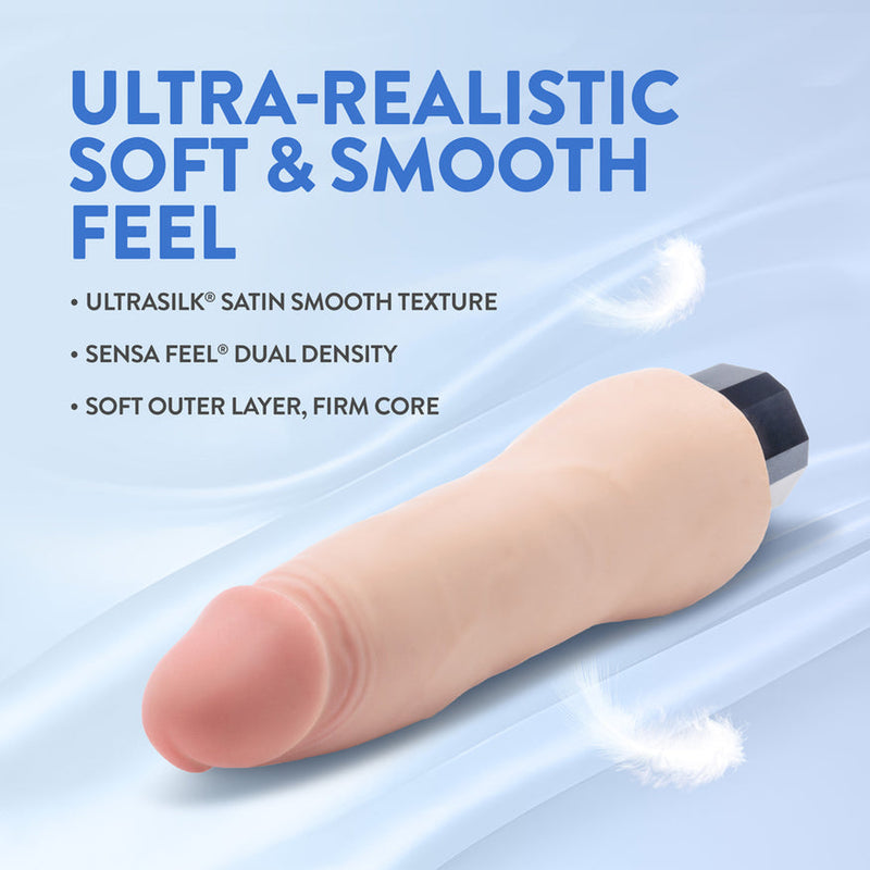 Vanilla Ice Thick Veiny Realistic 8.75 Inch Vibrating Dildo