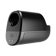 A black, cylindrical Arcwave Ion 2 Penis Masturbator with Pleasure Air Suction features a circular opening and dual front indicator lights, displayed against a white background.