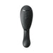 The Womanizer Next Duo Pleasure Air + Vibration Blended Orgasm Stimulator is a black, oval-shaped dual stimulator with three front control buttons and a curved handle, shown against a white background.