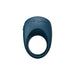 A dark blue We-Vibe Pivot 2 Vibrating Silicone Rechargeable Penis Ring, featuring “We-Vibe” embossed on top and designed for hands-free clitoral stimulation, shown against a plain white background.