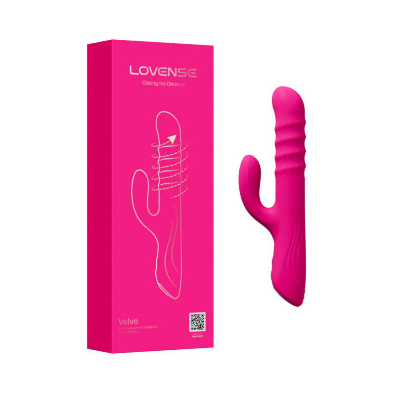 Lovense Velvo App-Controlled Rolling Bead G-Spot & Clitoral Rabbit Vibrator