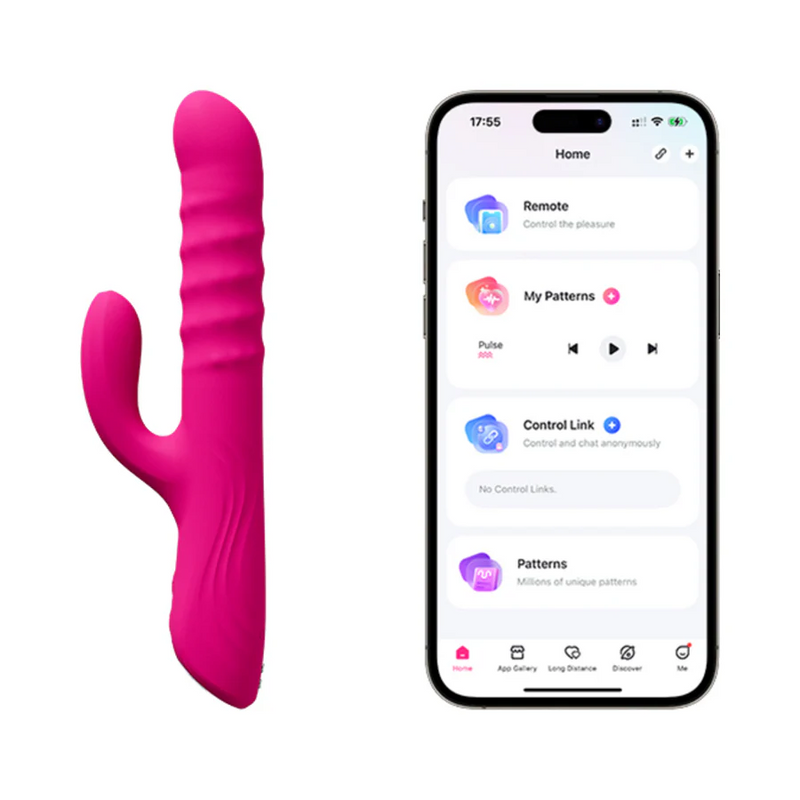 Lovense Velvo App-Controlled Rolling Bead G-Spot & Clitoral Rabbit Vibrator