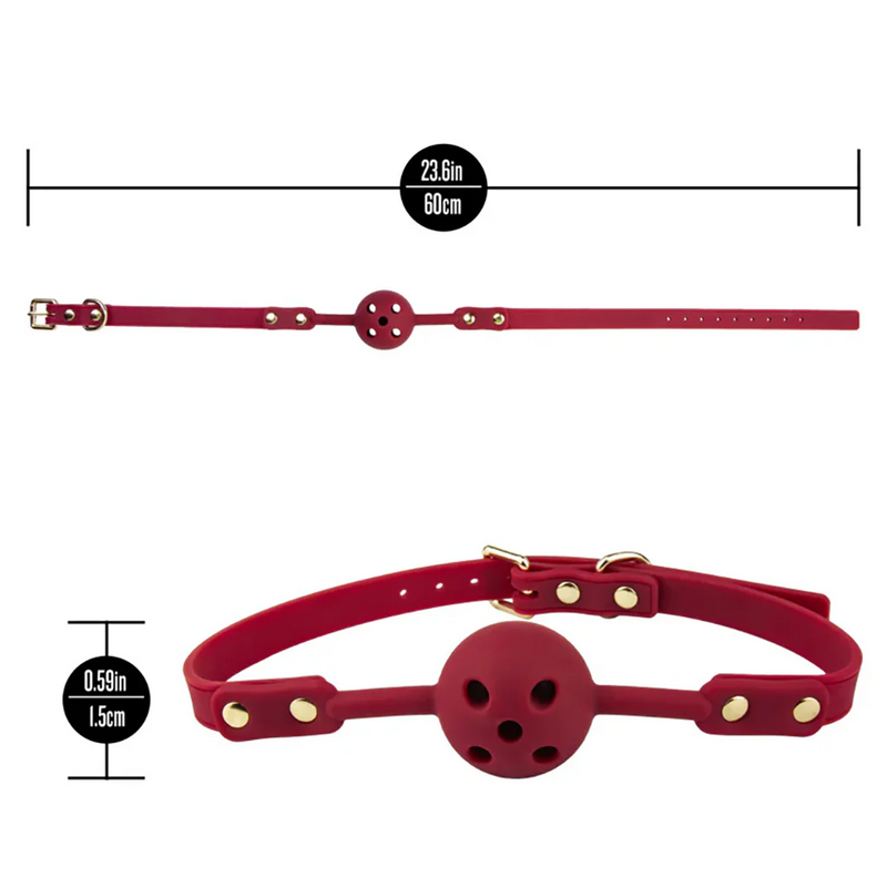 Temptasia Ardor - Silicone Ball Gag - Red