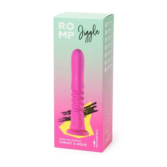 ROMP Jiggle Thrusting Vibrator with Suction Base