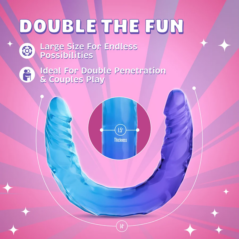 B Yours Sugar Stud Double-Ended Realistic Dildo Damaged Box