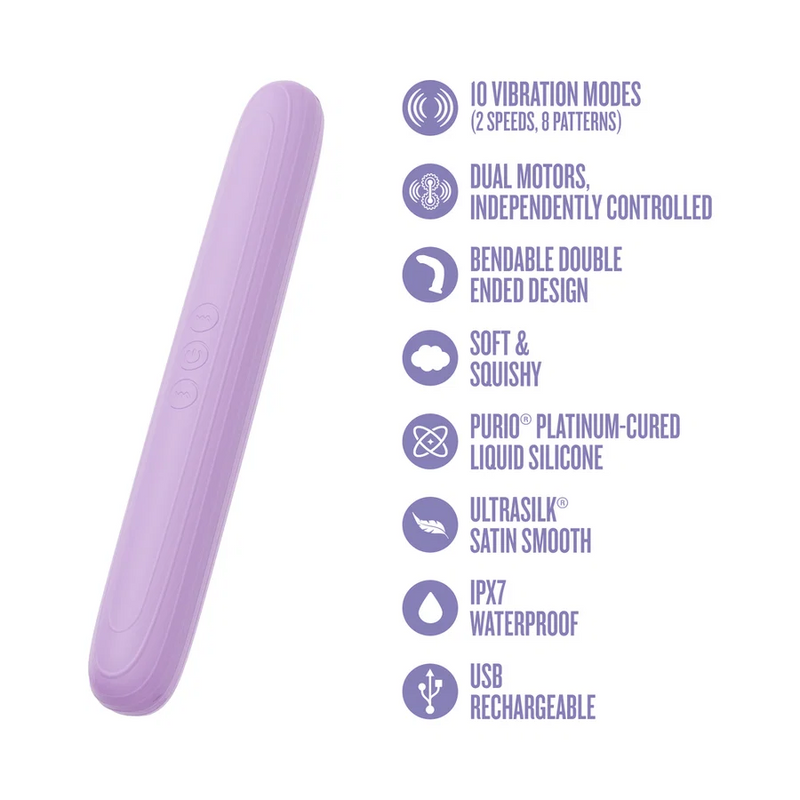 Play With Me Double-Ended Dual Motor Vibrator (Damaged Box)