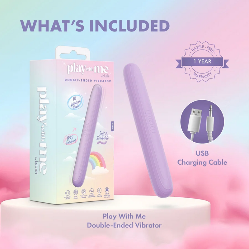 Play With Me Double-Ended Dual Motor Vibrator (Damaged Box)