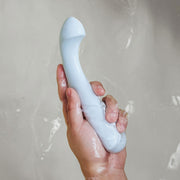 Dame Arc Silicone Waterproof G-Spot Vibrator- Ice Blue