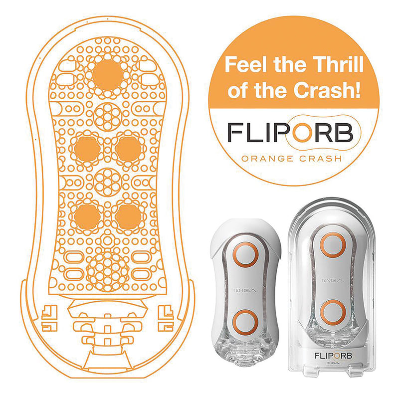 Tenga Flip Orb Masturbator - Orange Crash