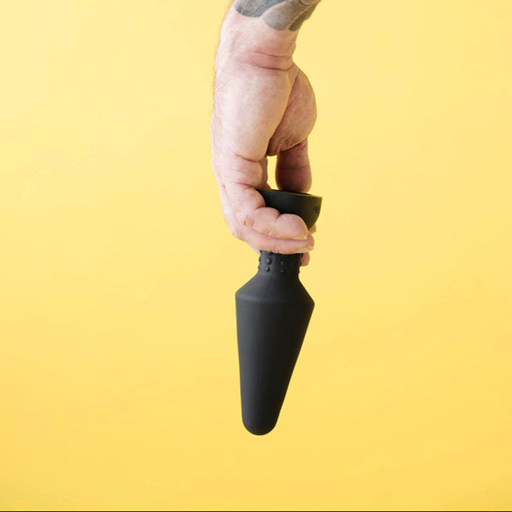 B-Vibe Silicone Rechargeable Rimming Plug XL - Black