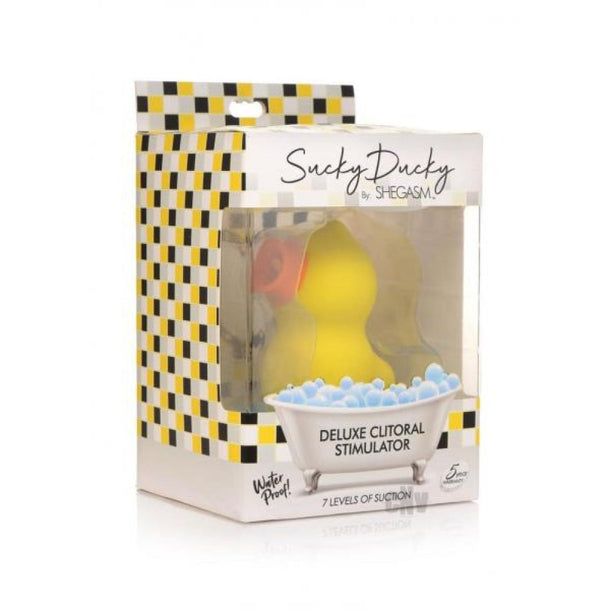 Sucky Ducky Deluxe Clit Sucker with Licking Tongue