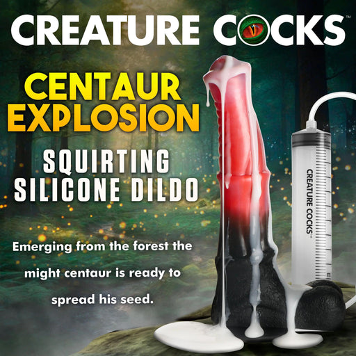 Centaur Explosion Squirting 9.5 inch Silicone Fantasy Horse Dildo