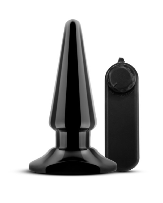 Blush Novelties Butt Plug Anal Adventures Basic Vibrating Anal Pleaser - Black