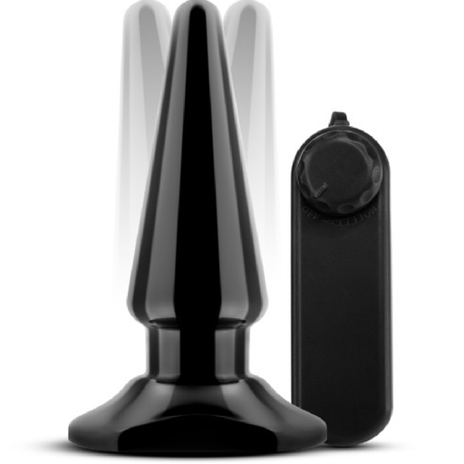 Blush Novelties Butt Plug Anal Adventures Basic Vibrating Anal Pleaser - Black