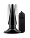 Blush Novelties Butt Plug Anal Adventures Basic Vibrating Anal Pleaser - Black