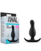 Blush Novelties Butt Plug Anal Adventures Curve Butt Plug - Black