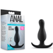 Blush Novelties Butt Plug Anal Adventures Curve Butt Plug - Black