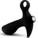 Blush Novelties Butt Plug Anal Adventures Silicone Vibrating Prostate Massager with Loop - Black