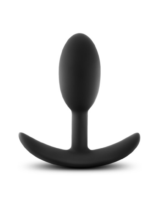 Blush Novelties Butt Plug Anal Adventures Slim Vibra Weighted Plug - Small