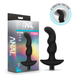 Blush Novelties Butt Plug Anal Adventures Tall Silicone Vibrating Prostate Massager - Black