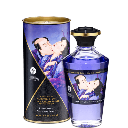 Shunga Massage Oil Aphrodisiac Warming Oil 100 ml (3.5 oz) - Exotic Fruits