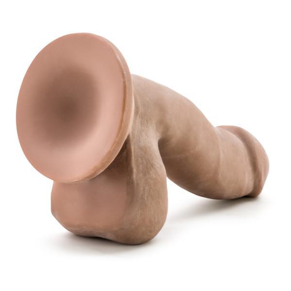 Blush Novelties Dildo Au Naturel 6.5 Inch Suction Cup Dildo - Mocha