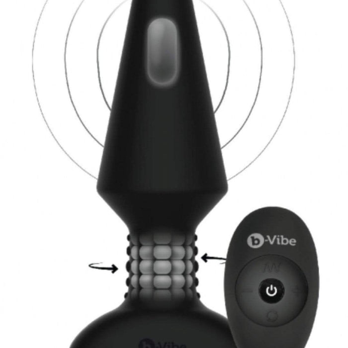 B-Vibe Butt Plug B-Vibe Silicone Rechargeable Rimming Plug XL - Black