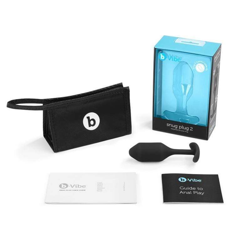 B-vibe Snug Plug 2 Weighted Silicone Butt Plug - 114 grams