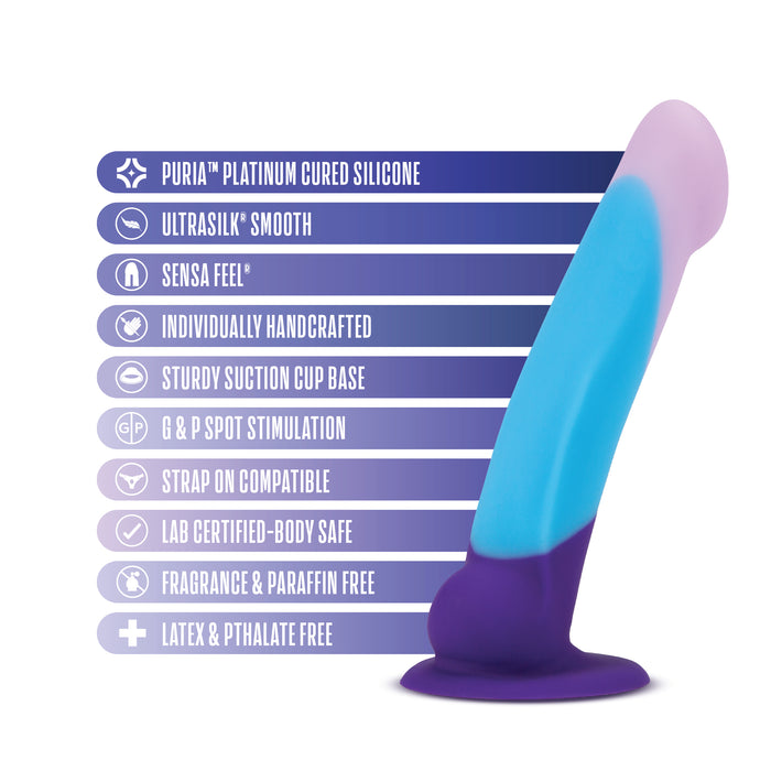 Purple Haze 6.5 Inch Silicone Suction Cup Dildo