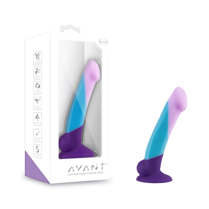 Purple Haze 6.5 Inch Silicone Suction Cup Dildo