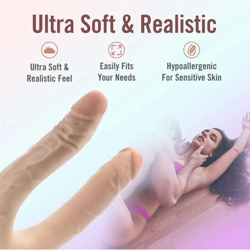 Dr. Skin Plus 16.5-Inch Posable Double-Ended Dildo