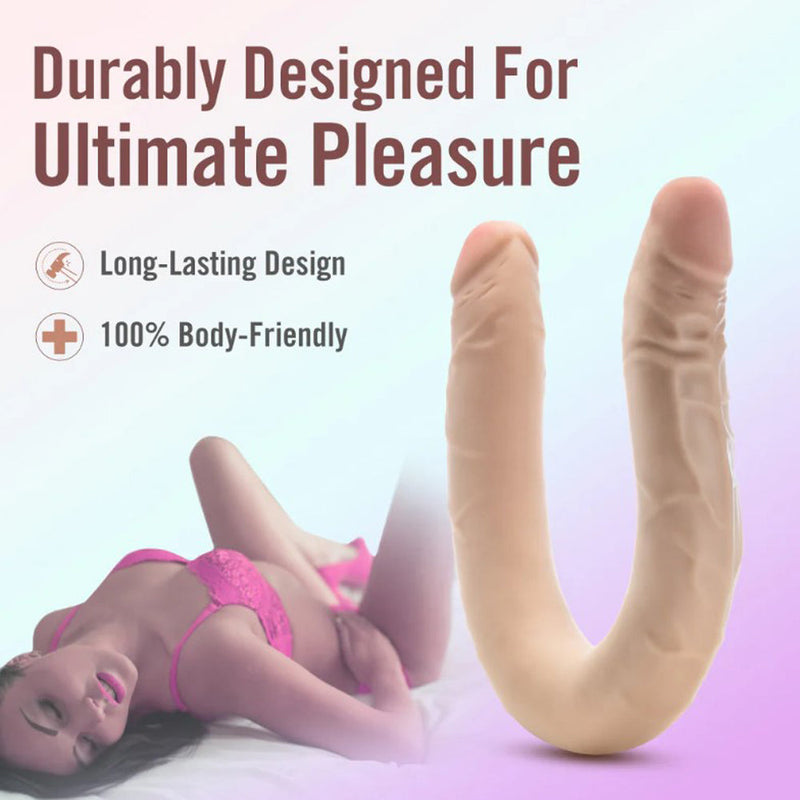 Dr. Skin Plus 16.5-Inch Posable Double-Ended Dildo
