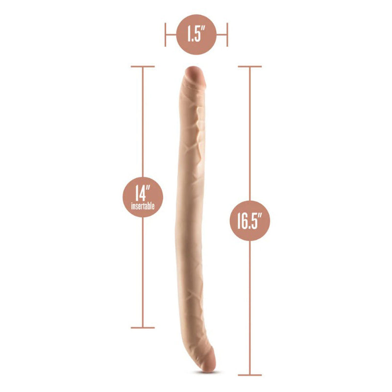Dr. Skin Plus 16.5-Inch Posable Double-Ended Dildo