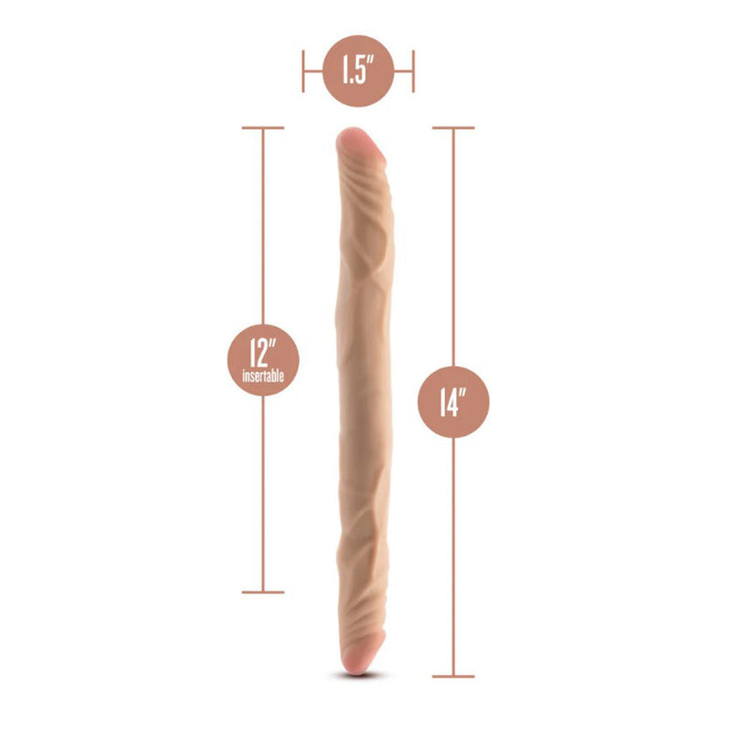 Dr. Skin Plus 14-Inch Posable Double-Ended Dildo