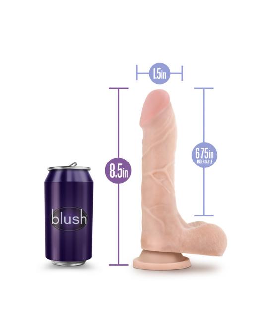 Mister Perfect 8.5 Inch Slim Dildo with Balls - Vanilla