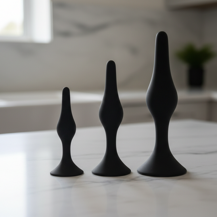 Luxe Beginner 3 Plug Anal Trainer Set - Various Colours