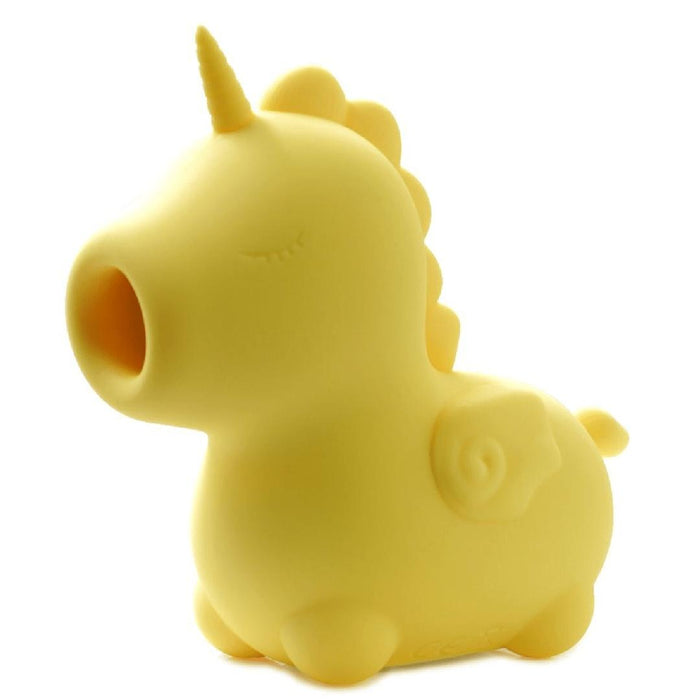 Bean Blossom Unicorn Shaped Licking Tongue Vibrator - Yellow