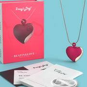 Beating Love Silicone Heart-Shaped Necklace Vibrator by Tracy's Dog