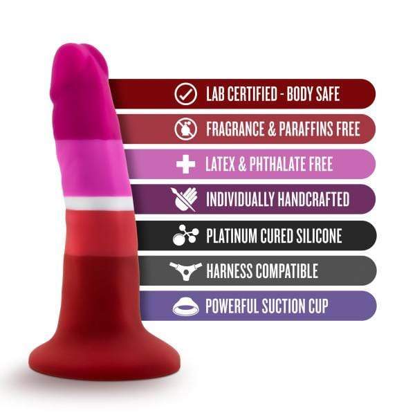 Blush Novelties Dildo Avant Pride P3 Beauty 5.5 Inch Silicone Dildo