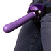 Bend Over Intermediate 2 Dildos + Vibrating Strap-on Harness - Purple