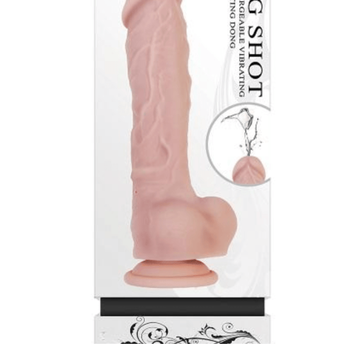 Evolved Novelties Dildo Big Shot Silicone Vibrating Squirting Dildo - Vanilla