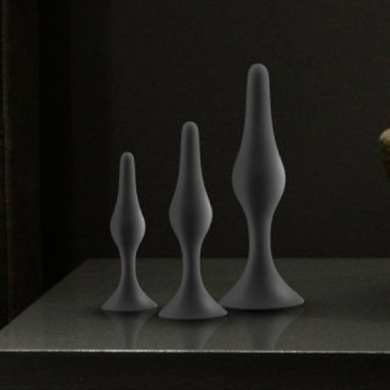 Luxe Beginner 3 Plug Anal Trainer Set