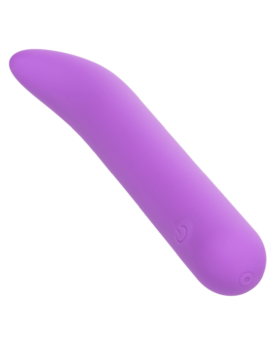 CalExotics Vibrator Bliss Mini G-Spot Vibrator on an angle on white background 