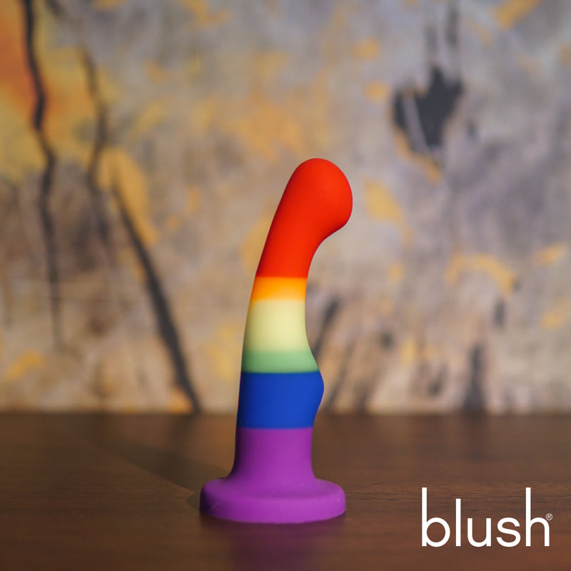 Freedom 6 Inch Silicone Rainbow Suction Cup Dildo