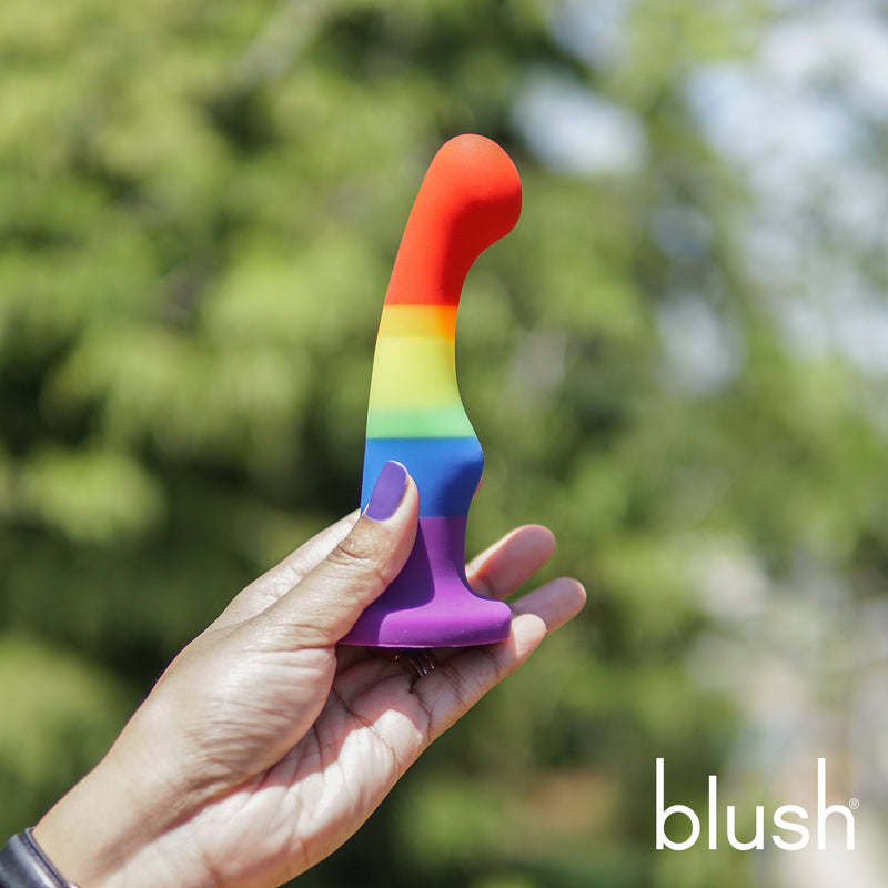 Freedom 6 Inch Silicone Rainbow Suction Cup Dildo