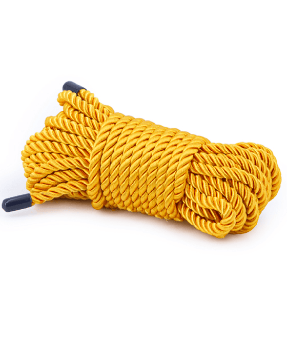 NS Novelties Restraints Bondage Couture Rope 25 Feet - Gold