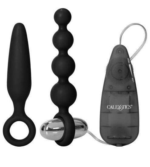 CalExotics Anal Kit Booty Call Vibro Kit 3 Piece Anal Set - Black