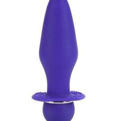 CalExotics Butt Plug Booty Call Booty Rider Vibrating Silicone Butt Plug - Purple